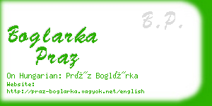 boglarka praz business card